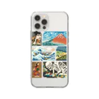 すとろべりーガムFactoryのドット浮世絵 Soft Clear Smartphone Case