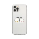 きゅう🐧イラストレーターのジェンツーペンギンとヒゲペンギン Soft Clear Smartphone Case