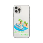 NO CRUISE NO LIFEのCruise Island Soft Clear Smartphone Case