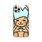 しらたまハウスのうさふじ（ほっこりVer.） Soft Clear Smartphone Case