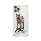 オリジナル工房プリントンのiPhone 甲斐犬透明ソフト背面ケース ソフトクリアスマホケース