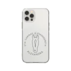 TaikiRacingClubShopのmarulogo【ALX】kuro Soft Clear Smartphone Case