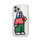 SHIMETASABASHOPのジュース好き子 Soft Clear Smartphone Case