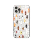 SHIROFUNE_mooooの馬の顔柄 Soft Clear Smartphone Case