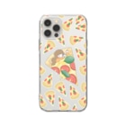 taco's SHOPのピザ Soft Clear Smartphone Case