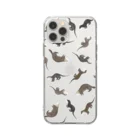 Five Otters in AsiaのFive Otters Soft Clear Smartphone Case