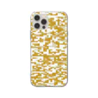 Military Casual LittleJoke のPixCamo 猫色 ChaTota ソフトクリアスマホケース