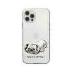 犬グッズの店しえるぶるーのミトンに入ったパグ  Soft Clear Smartphone Case