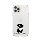 オフィシーナ　ロンポペの子犬のボーダーコリー Soft Clear Smartphone Case