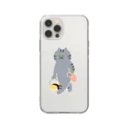 SUIMINグッズのお店のシャイな玉子握り Soft Clear Smartphone Case