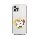 mofusandのにゃんこクレープ Soft Clear Smartphone Case