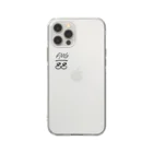 フラミンゴパパショップのFMG88ブラック Soft Clear Smartphone Case
