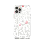 絵描き箱の#ちっこいいらすと大集合(白柄)・スマホケース Soft Clear Smartphone Case