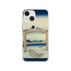 SONOTENI-ARTの003-014　葛飾北斎　『富嶽三十六景　深川万年橋下』　クリア　スマホケース　iPhone 13mini/12mini/11Pro専用デザイン　CC4 Soft Clear Smartphone Case