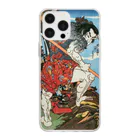 寿めでたや(ukiyoe)の浮世絵：歌川国芳_水滸伝豪傑 菜園子張青 Soft Clear Smartphone Case