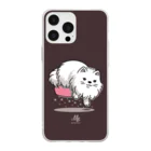 イラスト MONYAAT のCT196 働くにゃーF*スマホケース Soft Clear Smartphone Case