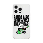 ken_ken_47のPANDA ALSO LOVES TO PLAY THE GUITAR. GR Soft Clear Smartphone Case