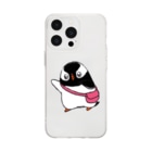 ヤママユ(ヤママユ・ペンギイナ)のジェンツーペンギンのプピゴン Soft Clear Smartphone Case