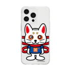 コマンドプラスのコマ犬のコマプラくん Soft Clear Smartphone Case