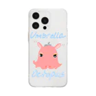 LalaHangeulのumbrella octopus(めんだこ) 英語バージョン② Soft Clear Smartphone Case