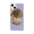 ピカリとはな@猫描きの叱られる猫 Soft Clear Smartphone Case