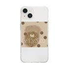 SAUNA-37のサウナーくまのくまおくんシリーズ Soft Clear Smartphone Case