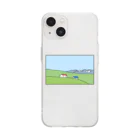 abedondesuの牧場の朝 Soft Clear Smartphone Case