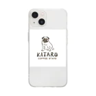 PEACE RIBBONのKATARU COFFEE Soft Clear Smartphone Case