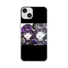 堕天使ちゃろにぇる🛸💜の目玉ちゃんケース Soft Clear Smartphone Case