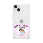 May you be happyのお腹にBABYがいます Soft Clear Smartphone Case