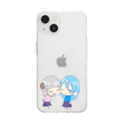 スライムバケツ店のmoco家 Soft Clear Smartphone Case