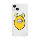 Líneas de aska “Askaの紙上絵”のChinchilla de limón (レモン🍋チンチラ) Soft Clear Smartphone Case