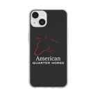 HAHARUのアメリカンクォーターホース Soft Clear Smartphone Case