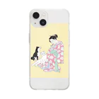 keeeeeep smilingのsweet life / チュッパチャプスとわたし Soft Clear Smartphone Case