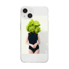 trickNFTartの土桔梗(Eustoma) Soft Clear Smartphone Case