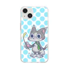 ﾓﾘ('ω')ﾓﾘのぬこ01 Soft Clear Smartphone Case