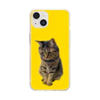 KITTOのもじもじ猫きっと Soft Clear Smartphone Case