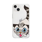 asta_kurokenのシャーシャージャンくん03 Soft Clear Smartphone Case