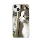 CLOVERの猫のきょうこちゃん Soft Clear Smartphone Case