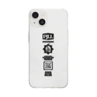 PJLLのPJLL LINE BLACK Soft Clear Smartphone Case