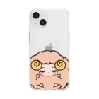 はるはるのめぇちゃん Soft Clear Smartphone Case