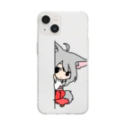 神狐の社のかわちい狐巫女さん Soft Clear Smartphone Case