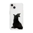MiYABiの仰向けの猫 Soft Clear Smartphone Case