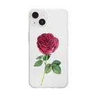 michelleの薔薇園の凛とした薔薇 Soft Clear Smartphone Case