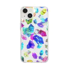 R☆worldのカラフルクリスタル Soft Clear Smartphone Case