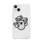 ayudaのギュっとコアラさん Soft Clear Smartphone Case