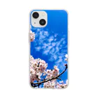 ゆゆ's デザインの春の空 Soft Clear Smartphone Case