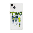 b.n.d [街中でもラグビーを！]バインドのTMO(只今確認中)ネイビー2022 Soft Clear Smartphone Case