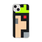 TpSeto shop ｜ NFTアート関連グッズのPar-kun-kun#0 Soft Clear Smartphone Case