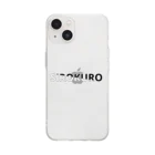 O3(ozone)の白黒 Soft Clear Smartphone Case